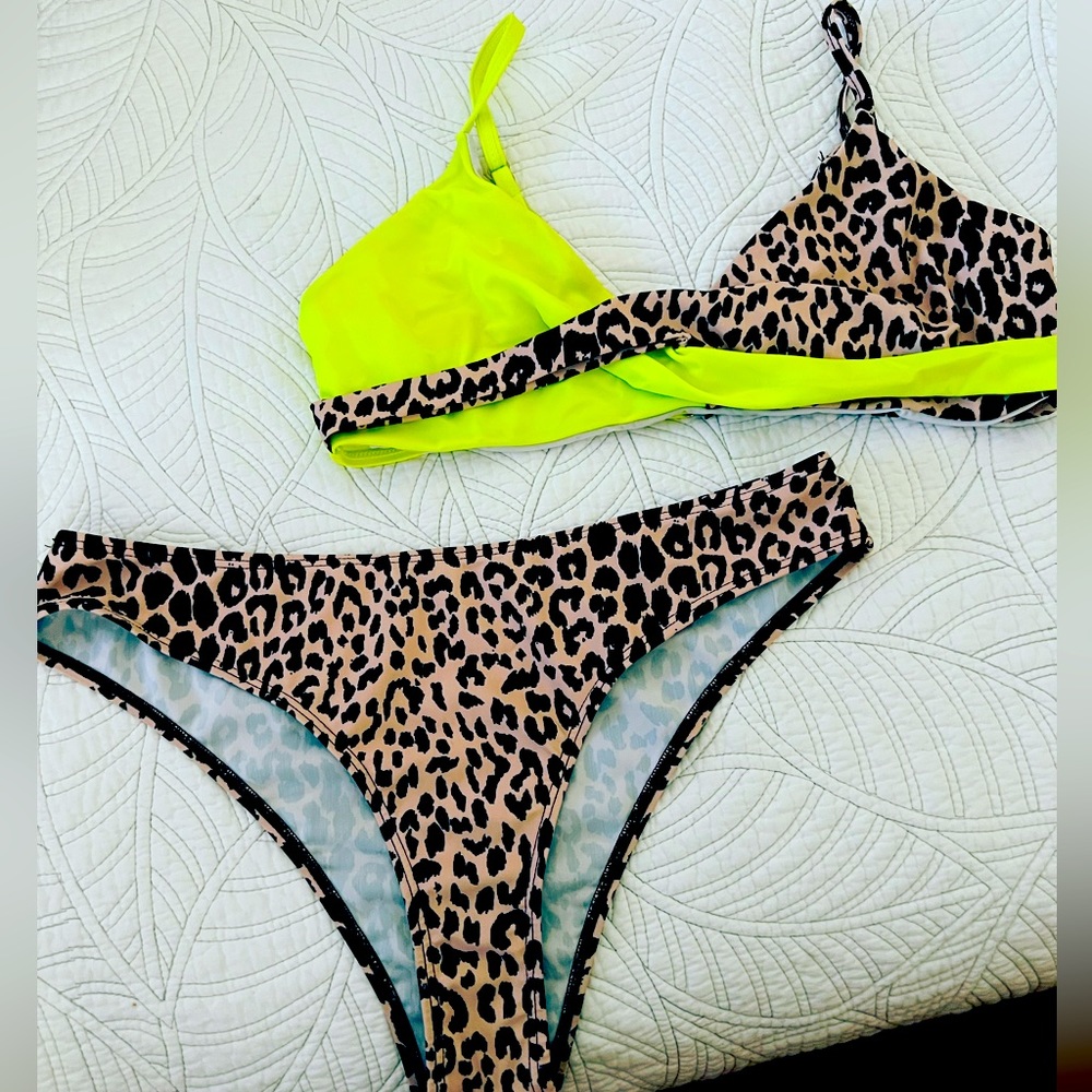 Neon Leopard Cheeky 2 PC Bikini
